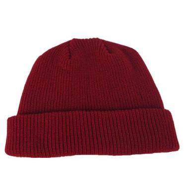 Imagem de Gorro Touca Lenhador Marinheiro Canelada Adulto Unissex Vermelho Sangu