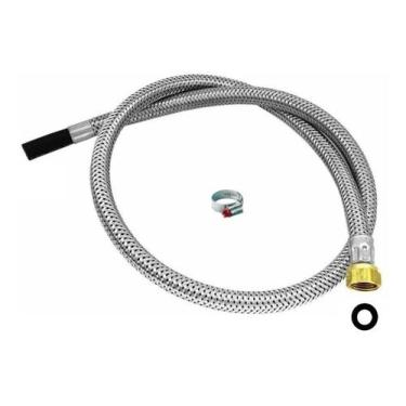 Imagem de Kit Instalação Gás Encanado Mangueira 2 Metros + Abraçadeira - Renata 