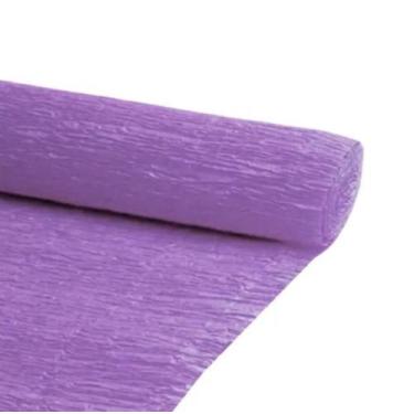 Imagem de 3 Rolinhos Papel Crepom Comum 48x200cm Papel Escolar Artesanato Decora