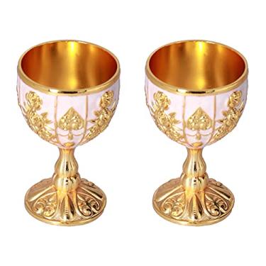 Imagem de Cálice Europeu de Retro Ornamentos Decoração Coleção Casa para Viajar (abóbora dourada cem)