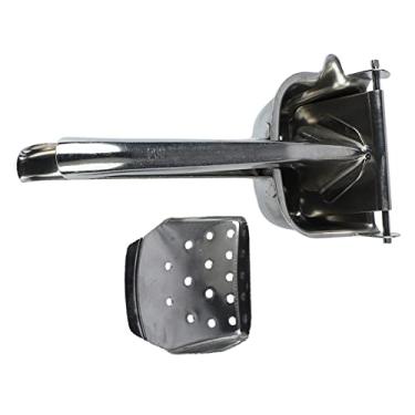 Imagem de Espremedor Manual Akozon para Limões, Espremedor de Citrinos Portátil de Aço Inoxidável Fosco para Uso Doméstico, Espremedor de Limão Compacto e Fácil de Limpar