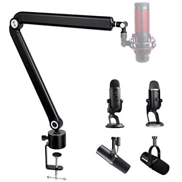 Imagem de SUNMON Braço De Suporte De Microfone - Braço De Microfone Compatível Com Hyperx Quadcast, Suporte De Microfone Com Rotação De 360 °, Braço De Microfone De Metal Ponderado Para Hyperx Quadcast, Azul Ye