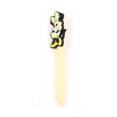 Imagem de Caneta Esferográfica Retrátil Escrita Azul Disney Minnie Mouse Molin Amarelo