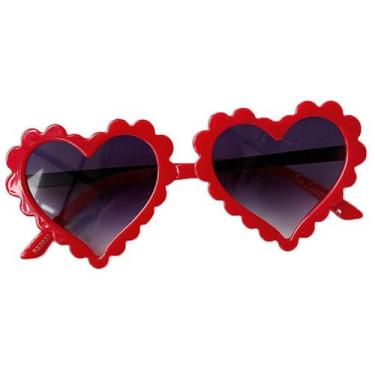 Imagem de Óculos de Sol Infantis BULINGNA - Formato Coração, Anti-UV (1-8 anos)