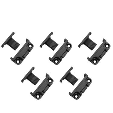 Imagem de JCBIZ 5 peças de conectores de encaixe de coluna romana clipe ajustável 3D em plástico painel de madeira maciça canto plástico liberação rápida suporte de conexão para painel de parede painel de