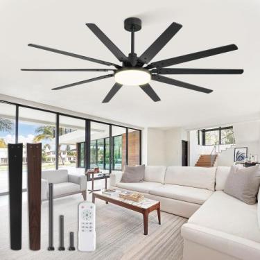 Imagem de Ventilador de teto Fabbulous de 72 polegadas com luzes e controle remo