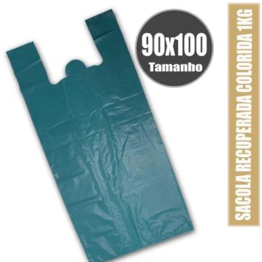 Imagem de Sacola Plástica Recuperada Coloridas pct 1KG todos tamanhos - K9 COMER