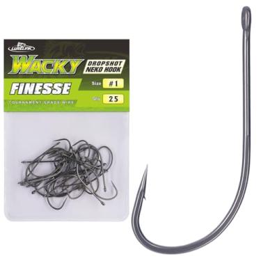 Imagem de Ganchos Drop Shot Wacky Rig Neko Bass Fishing Finesse Worm tamanho 2/0~#4 Pacote com 25 unidades (tamanho 1 pacote com 25)