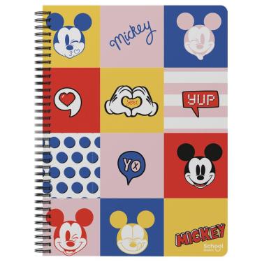 Imagem de Caderno Universitário 1 Matéria 80 Folhas Mickey - School Basics