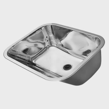Imagem de Tanque Docol 32 Litros em Aço Inox Alto Brilho 50x40 cm com Válvula