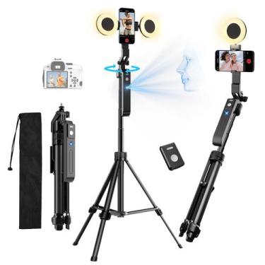 Imagem de Tripé de rastreamento facial automático YaYusi 70,9 cm com luzes para 