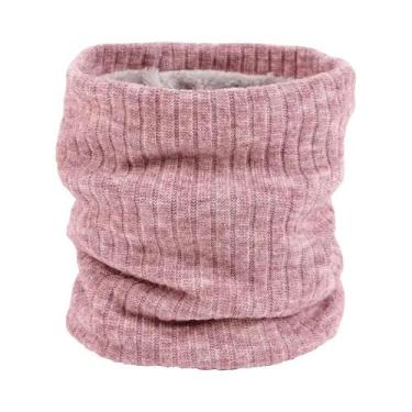 Imagem de Cachecol Forrado De Lã Térmica Unissex De Inverno À Prova De Vento Aqu