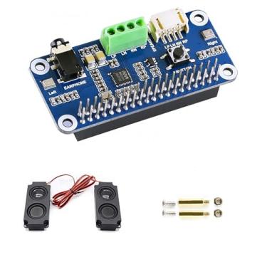 Imagem de iiunius Módulo Hat De Áudio Wm8960 Para Raspberry Pi Zero/Zero W/Zero Wh/2B/3B/3B+ Placa Som Hi-Fi Codec Estéreo Reprodução E Gravação Interface I2S 3D