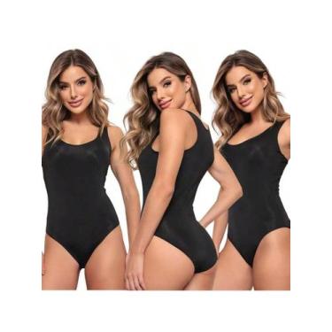 Imagem de Kit 3 Maiô De Natação Maio Hidroginástica Feminino Body Swim - Meu Biq