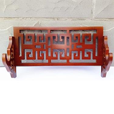 Imagem de JNQLLDS Suporte de espada suporte de parede para exibição de samurais, suporte para espadas, suporte para espadas, cabide para katanas e espadas padrão, armas de artes marciais