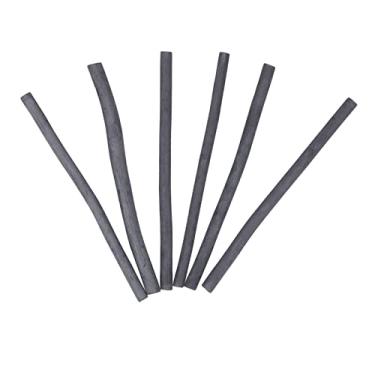 Imagem de Charcoal Sticks Carvão a lápis de madeira bastão de carvão desenho Desenho de carvão comprimido Carvão de carvão de alta qualidade Linhas de veludo suave para desenho de desenho