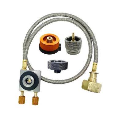 Imagem de Adaptador de Enchimento de Cilindro de Gás com Válvula de Alívio de Pr