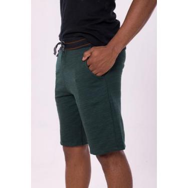 Imagem de Bermudas shorts calção Moletom Masculino com elastico bolso lateral - 