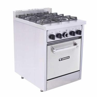 Imagem de Fogão a Gás Industrial com Forno Don Bidone 4 Bocas FDB4F - Venâncio