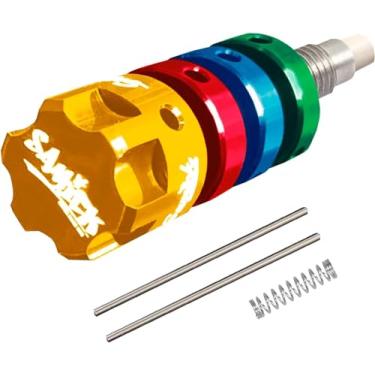 Imagem de SAMICK SPORTS Desentupidor de almofada para arco recurvo, parafuso de liga de alumínio em botão de absorção de choque (misturado)