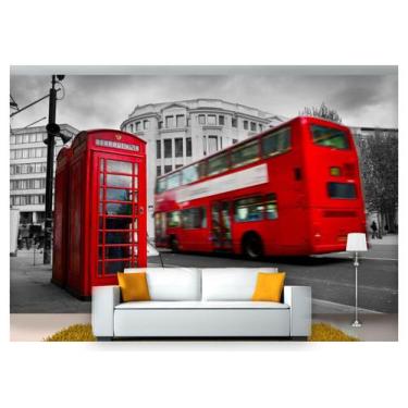 Imagem de Papel De Parede Cidade Londres Cabine Ônibus Ncd137 - Você Decora