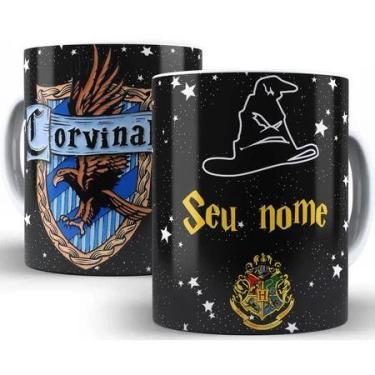 Imagem de Caneca Harry Potter Personalizada Casa E Nome Porcelana Magica 325 Ml 
