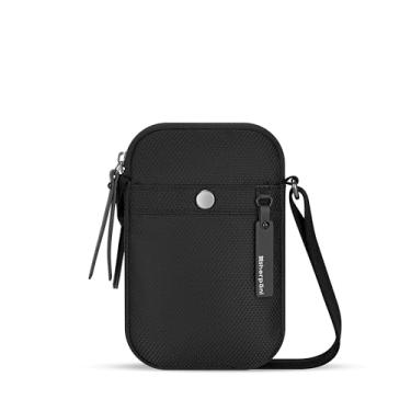Imagem de Sherpani Simplicity, Carteira Crossbody Antifurto Pequena, Bolsa de Ombro de Viagem, Bolsa Feminina com Organizador de Cartões e Detalhes em Metal, Presente de Viagem (Carbon)