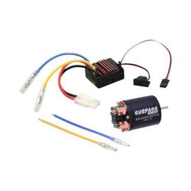 Imagem de 1/10 RC Off-road Racing Car Truck Motor Escovado 13T-80T Com 60A ESC 5
