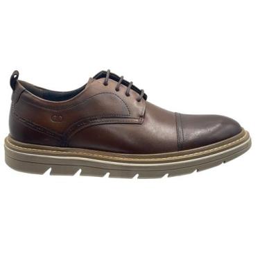 Imagem de Sapato Masculino De Couro Metropolitan JEFF Democrata 604101, Tan, 39