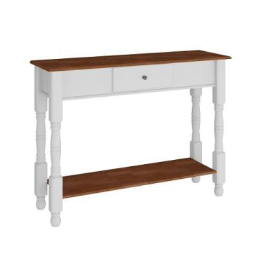 Imagem de Aparador de Madeira com 1 Gaveta e Prateleira Antique 120 cm com Pés T