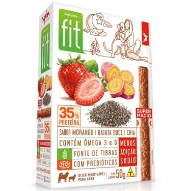 Imagem de Petisco Gourmet Fit para Cães Sabor Morango, Batata Doce e Chia 50g - 