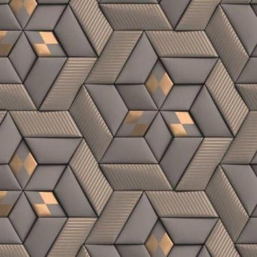 Imagem de Painel De Parede The Wall 2 Geométrico Dourado 391781
