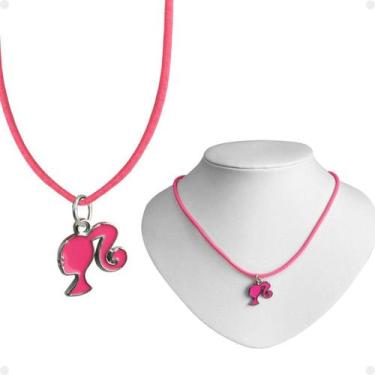 Imagem de Colar Menina Infantil + Pingente Qualidade Premium Barbie - Orizom