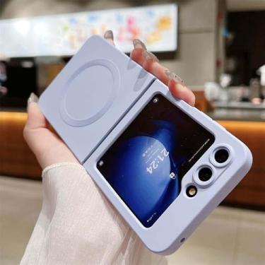 Imagem de Capa magnética fosca de silicone líquido para Samsung Z Flip ZFlip 6 5 4 3 ZFLIP6 com carregamento sem fio, 7, para Z Flip6