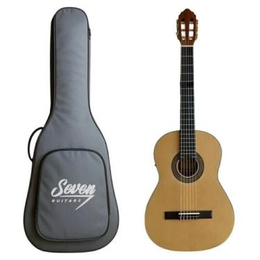 Imagem de Violão Eletroacústico Seven SVN-57 - Nylon NT Natural C/Bag - Seven Gu