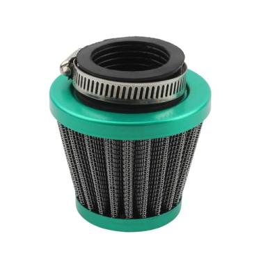 Imagem de PowerMotor Filtro de ar de motocicleta de 38 mm, limpador de filtro de entrada de ar universal para GY6 50cc-250CC Dirt Bike ATV Quad Scooter Go Kart Carburador-38 mm verde