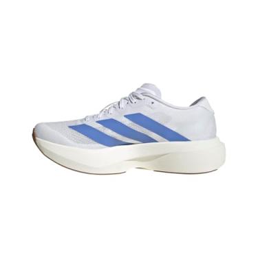 Imagem de adidas Tênis feminino Ironmt/Cblack Adizero Evo SL W preto ferro met./Core Black 35 EUA, Branco/Azul Fusion/Off White, 12 Wide