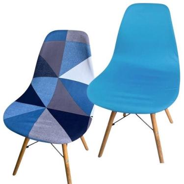 Imagem de Kit 2 Capa de Cadeira Charles Eames Eiffel Pé Palito Malha Mista - Ame