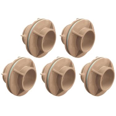 Imagem de Kit Adaptador Flange Soldável 50Mm X1.1/2 Caixa D`Água C/5