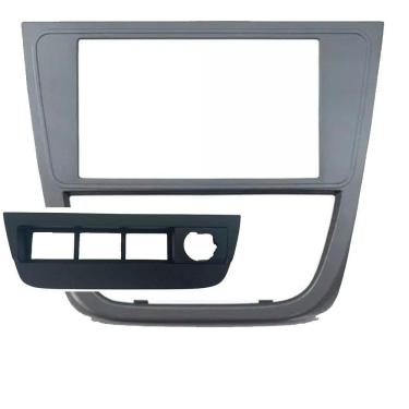 Imagem de Moldura Painel 2DIN Gol Voyage Saveiro G5 Sup 4 Botões Grafite