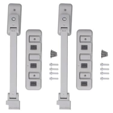 Imagem de Bloqueio de janela Janela de segurança infantil Restritor Restritor Baby Stopper Stopper High Rise Queda Limitador de trava para a abertura de abertura Push Out Windows Plástico 2