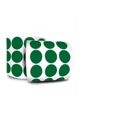 Imagem de Etiqueta Bolinha Colorida Verde Escuro 1,0Cm Rolo C/1000 - DC