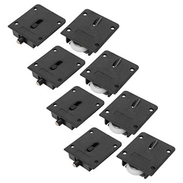 Imagem de Pissente Rolo de Porta Deslizante de 25 Mm Com 4 Conjuntos de Rodas de Polia de Guarda -roupa, Acessório de Móveis de Armário para Deslizamento Suave