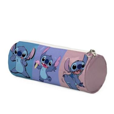Imagem de Estojo De Lápis De Desenho Animado Da Disney Stitch, De Grande Capacid