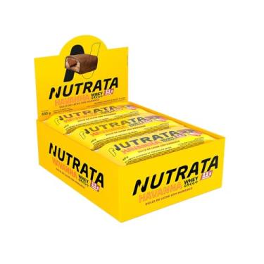 Imagem de Whey Grego Bar Havanna & Morango - Nutrata Display C/ 12 Barras de 40g