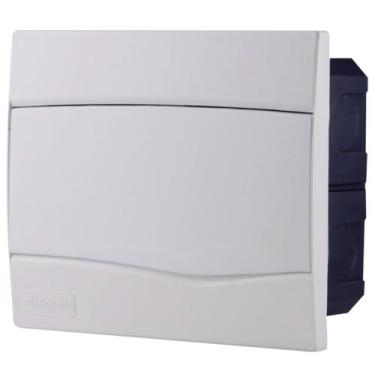 Imagem de Quadro de Distribuição de Embutir 9 DIN ou 6 NEMA Tramontina com Porta