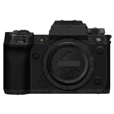 Imagem de XH2 X-H2 XH2S Adesivo protetor do corpo da câmera película decalque para FujiFilm X-H2 XH2S Película de vinil sem espelho (onda preta)