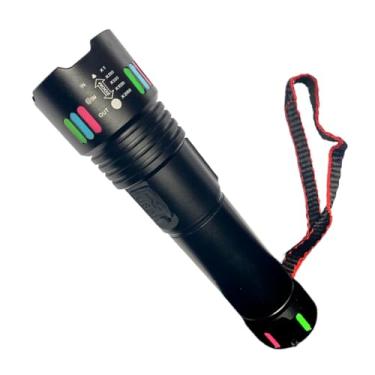 Imagem de Lanterna Tática LED 2000 Lúmens 20W – Zoom Telescópico, 5 Modos de Luz, Recarregável USB, Alumínio Resistente IP45