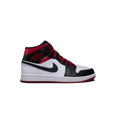 Imagem de Nike Sapatos de Basquete para Homem, Branco/vermelho academia - preto, 7