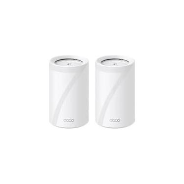 Imagem de Roteador TP Link Deco BE65 Mesh WI-FI 7, 2.5G, Tri-Band, BE11000, Pacote com 2 Unidades - Deco BE65(2-pack)(US)